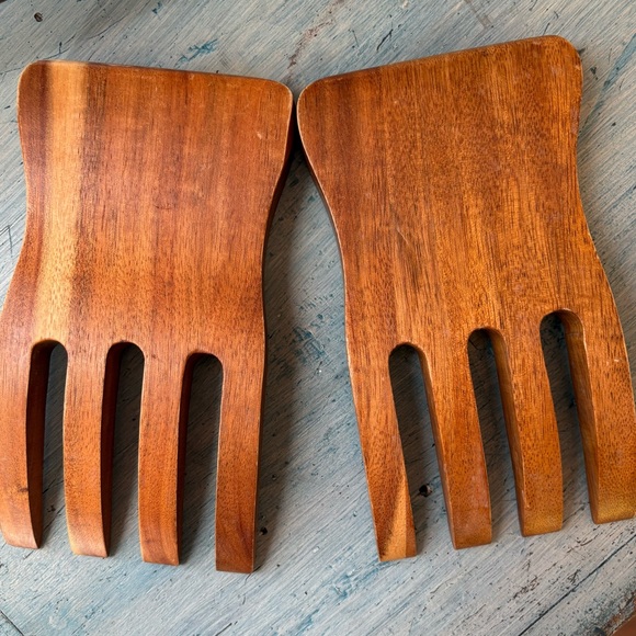 Other - Beautiful & Fun Wooden Salad Servers